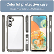 For Samsung Galaxy A14 4G Colorful Series Acrylic + TPU Phone Case(Transparent Grey)