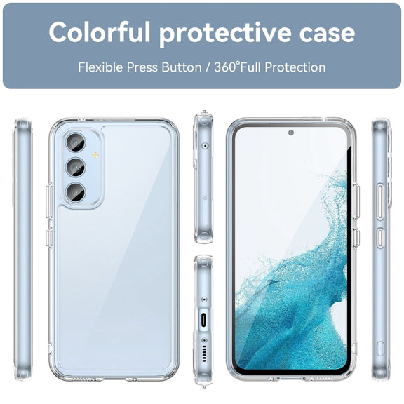 For Samsung Galaxy A54 5G Colorful Series Acrylic + TPU Phone Case(Transparent)