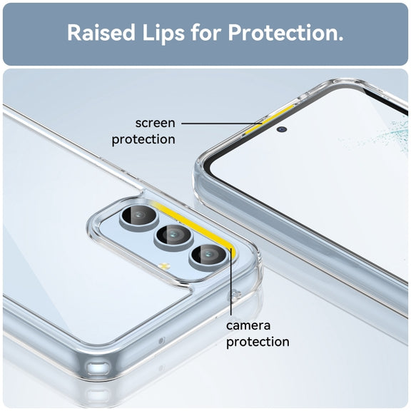 For Samsung Galaxy A54 5G Colorful Series Acrylic + TPU Phone Case(Transparent)