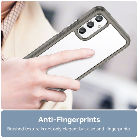 For Samsung Galaxy A34 5G Colorful Series Acrylic + TPU Phone Case(Transparent Grey)