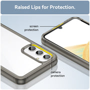 For Samsung Galaxy A34 5G Colorful Series Acrylic + TPU Phone Case(Transparent Grey)