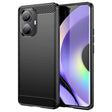 For Realme 10 Pro+ Brushed Texture Carbon Fiber TPU Phone Case(Black) - Realme 10 Pro+ Cases by PMC TechLife | Online Shopping South Africa | PMC TechLife