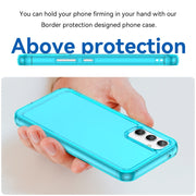 For Samsung Galaxy A34 5G Candy Series TPU Phone Case(Transparent Blue)