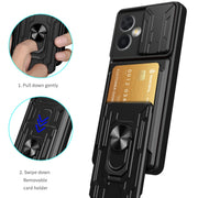 For Xiaomi Redmi Note 12 Pro 5G China Sliding Camshield Card Phone Case(Dark Green)