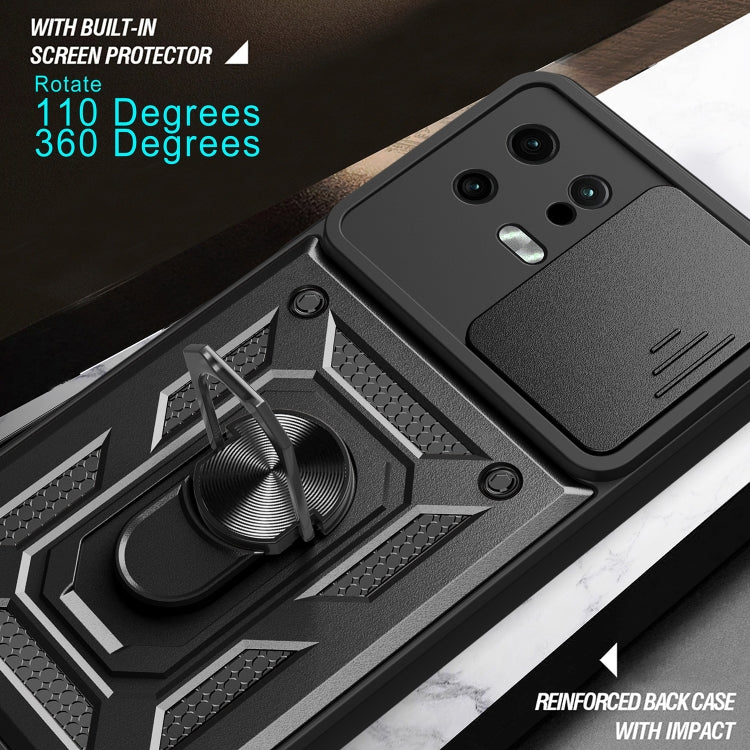 For Xiaomi 13 Sliding Camera Cover Design Phone Case(Rose Gold)