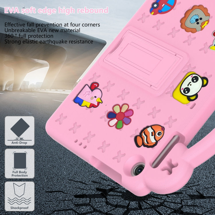 For Lenovo Tab M10 3rd Gen TB328FU / TB328XU 2022 10.1 Handle Kickstand Children EVA Shockproof Tablet Case(Pink) - free shipping - PMC TechLife - Order now!