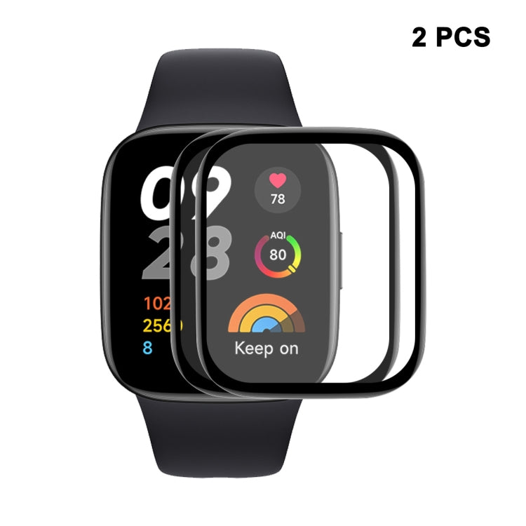 2 PCS For Redmi Watch 3 ENKAY 3D Full Coverage Soft PC Edge + PMMA HD Screen Protector Film - Screen Protector by ENKAY | Online Shopping South Africa | PMC Jewellery | Buy Now Pay Later Mobicred