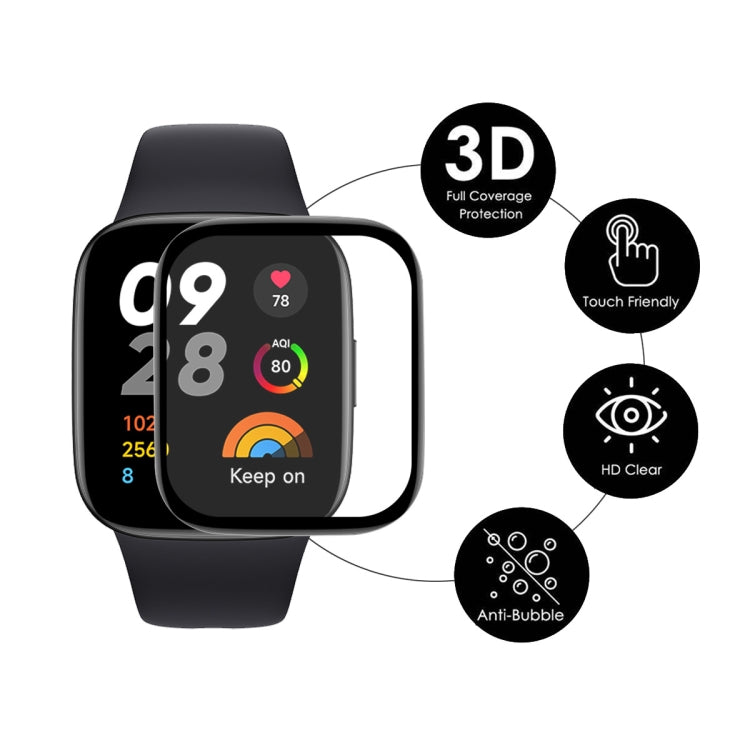 2 PCS For Redmi Watch 3 ENKAY 3D Full Coverage Soft PC Edge + PMMA HD Screen Protector Film - Screen Protector by ENKAY | Online Shopping South Africa | PMC Jewellery | Buy Now Pay Later Mobicred