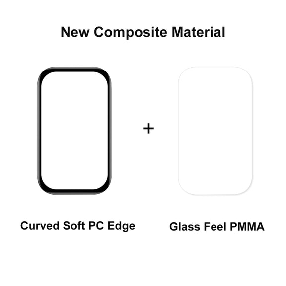 2 PCS For Redmi Smart Band 2 ENKAY Hat-Prince 3D Full Coverage Soft PC Edge + PMMA HD Screen Protector Film