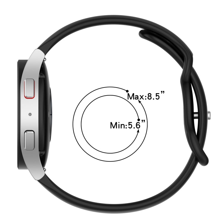 Compatible with Garmin Compatible witherunner 55 20mm Butterfly Buckle Two-Color Silicone Watch Band(White+Blue)