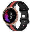 Compatible with Garmin Venu 20mm Butterfly Buckle Two-Color Silicone Watch Band(Black+Red) - free shipping - PMC TechLife - Order now!