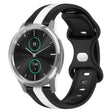 Compatible with Garminmove Luxe 20mm Butterfly Buckle Two-Color Silicone Watch Band(Black+White) - free shipping - PMC TechLife - Order now!