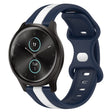 Compatible with Garmin Garminmove Style 20mm Butterfly Buckle Two-Color Silicone Watch Band(White+Blue) - free shipping - PMC TechLife - Order now!