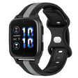 Compatible with Garmin Compatible witherunner Sq2 20mm Butterfly Buckle Two-Color Silicone Watch Band(Black+Grey) - free shipping - PMC TechLife - Order now!