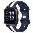 Compatible with Garmin Compatible witherunner Sq2 20mm Butterfly Buckle Two-Color Silicone Watch Band(White+Blue) - free shipping - PMC TechLife - Order now!
