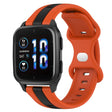 Compatible with Garmin Compatible witherunner Sq2 Music 20mm Butterfly Buckle Two-Color Silicone Watch Band(Orange+Black) - free shipping - PMC TechLife - Order now!