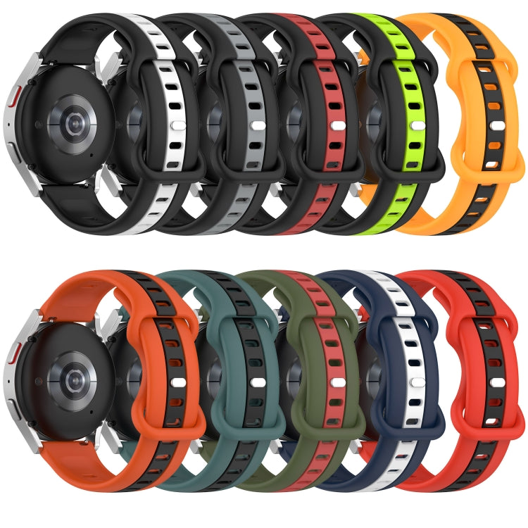 For Amazfit GTS 20mm Butterfly Buckle Two-Color Silicone Watch Band(Black+Grey) - free shipping - PMC TechLife - Order now!