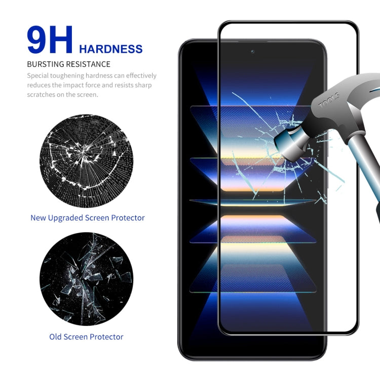 For Xiaomi Redmi K60 / K60 Pro 10pcs ENKAY Hat-Prince Full Glue 0.26mm 9H 2.5D Tempered Glass Full Film