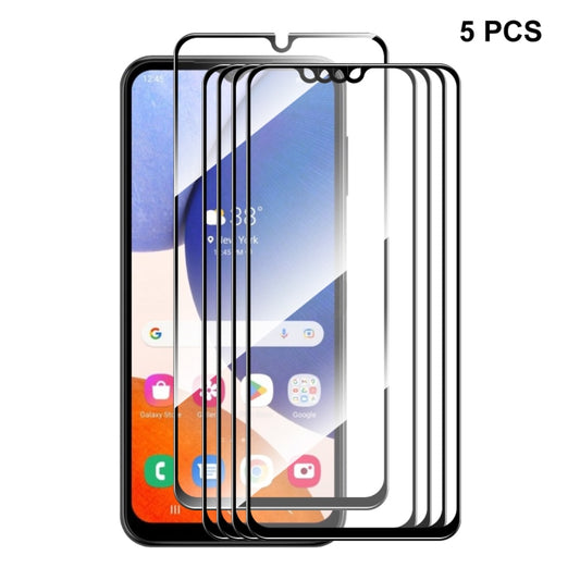 For Samsung Galaxy A14 5G 5pcs ENKAY Hat-Prince Full Glue 0.26mm 9H 2.5D Tempered Glass Full Film - Galaxy Tempered Glass by ENKAY | Online Shopping South Africa | PMC Jewellery | Buy Now Pay Later Mobicred