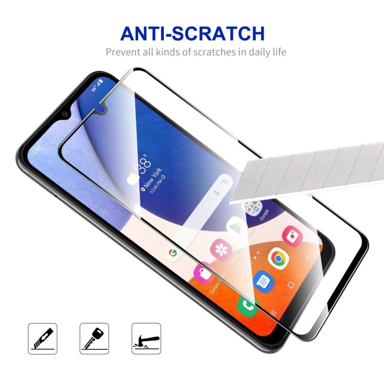 For Samsung Galaxy A14 5G 5pcs ENKAY Hat-Prince Full Glue 0.26mm 9H 2.5D Tempered Glass Full Film - Galaxy Tempered Glass by ENKAY | Online Shopping South Africa | PMC TechLife | Buy Now Pay Later Mobicred