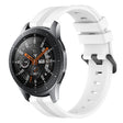 For Samsung Galaxy Watch 46mm 22mm Concave Striped Slicone Watch Band(White)