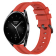 For Xiaomi Watch S2 42mm 22mm Concave Striped Slicone Watch Band(Red)