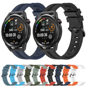 For Huawei Watch GT Runner 22mm Concave Striped Slicone Watch Band(Rock Cyan)