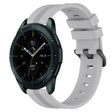 For Samsung Galaxy Watch 42mm 20mm Concave Striped Slicone Watch Band(Grey)