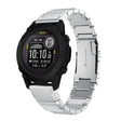 Compatible with Garmin Descent G1 22mm Tortoise Shell Stainless Steel Watch Band(Silver)