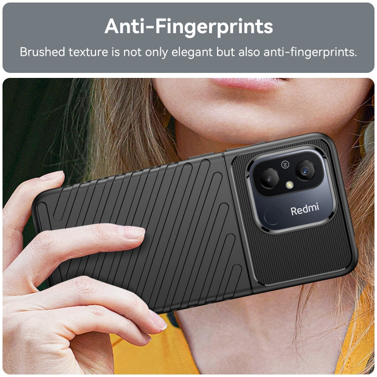 For Redmi 12C Thunderbolt Shockproof TPU Protective Soft Phone Case(Black) - free shipping - PMC TechLife - Order now!