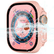 For Apple Watch Ultra / Ultra 2 49mm ENKAY Hat-Prince Waterproof Full Coverage PC Frame + 9H Tempered Glass Case(Pink) - Watch Cases by ENKAY | Online Shopping South Africa | PMC TechLife | Buy Now Pay Later Mobicred