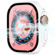 For Apple Watch Ultra / Ultra 2 49mm ENKAY Hat-Prince Waterproof Full Coverage PC Frame + 9H Tempered Glass Case(White) - Watch Cases by ENKAY | Online Shopping South Africa | PMC TechLife | Buy Now Pay Later Mobicred
