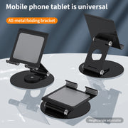JUNSUNMAY 360 Degrees Rotating Foldable Laptop Desktop Holder Height / Angle Adjustable(Black)