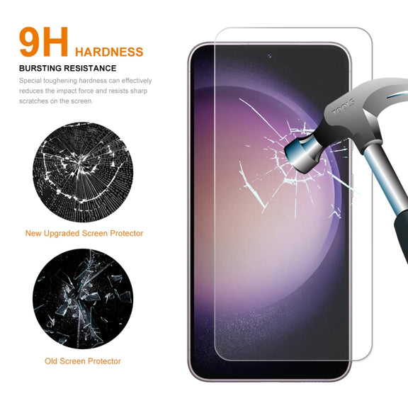 1pc For Samsung Galaxy S23+ 5G ENKAY Hat-Prince 0.18mm Ultra-thin 9H Tempered Glass Film, Support Ultrasonic Fingerprint Unclock
