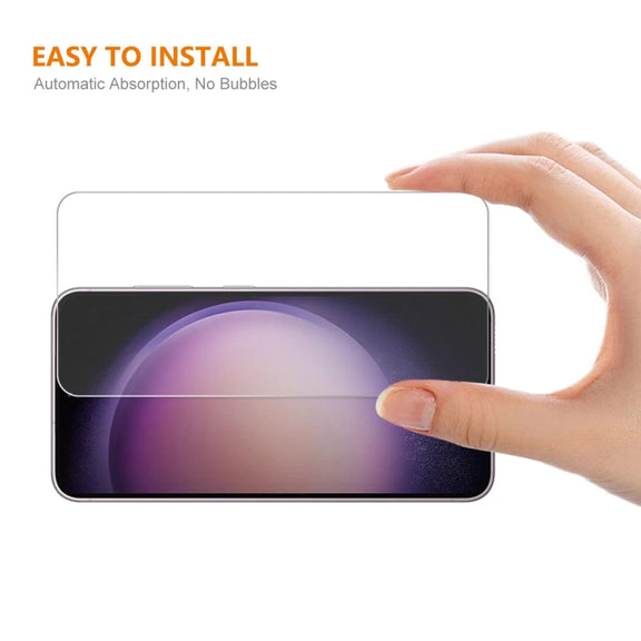 1pc For Samsung Galaxy S23+ 5G ENKAY Hat-Prince 0.18mm Ultra-thin 9H Tempered Glass Film, Support Ultrasonic Fingerprint Unclock