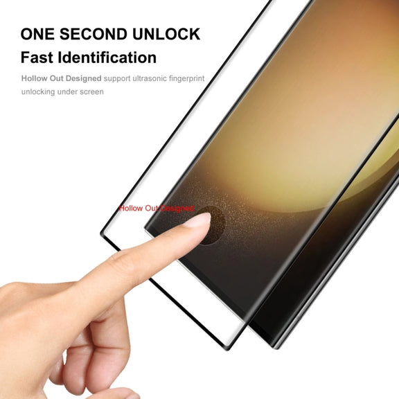 For Samsung Galaxy S23 Ultra 5G 5pcs ENKAY 3D Full Glue Hot Bending Explosion-proof Full Tempered Glass Film