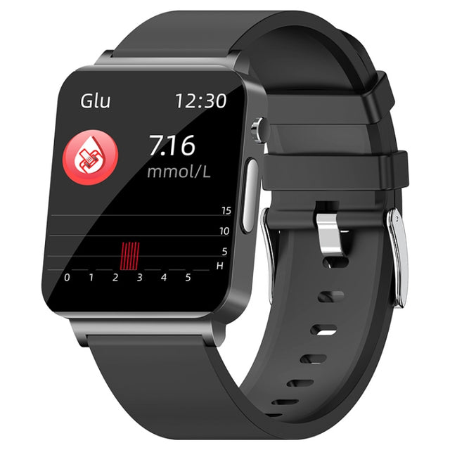 KS03 1.72 inch Color Screen Smart Watch,Support Heart Rate Monitoring / Blood Pressure Monitoring(Black)