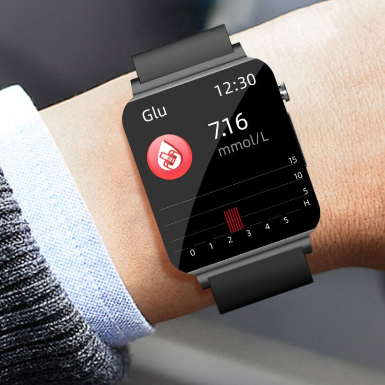 KS03 1.72 inch Color Screen Smart Watch,Support Heart Rate Monitoring / Blood Pressure Monitoring(Black)