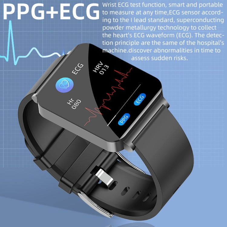 KS03 1.72 inch Color Screen Smart Watch,Support Heart Rate Monitoring / Blood Pressure Monitoring(Black)