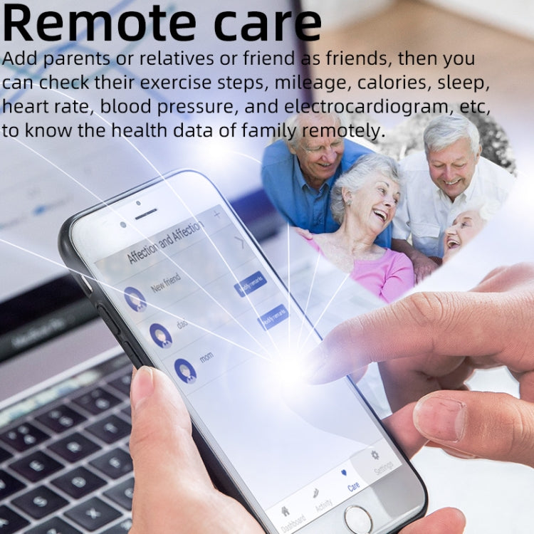 KS03 1.72 inch Color Screen Smart Watch,Support Heart Rate Monitoring / Blood Pressure Monitoring(Black) - free shipping - PMC TechLife - Order now!