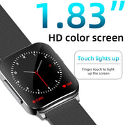 EP03 1.83 inch Color Screen Smart Watch,Support Heart Rate Monitoring / Blood Pressure Monitoring(Black)