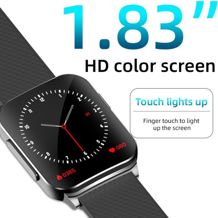 EP03 1.83 inch Color Screen Smart Watch,Support Heart Rate Monitoring / Blood Pressure Monitoring(Black)