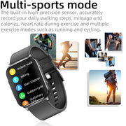 EP03 1.83 inch Color Screen Smart Watch,Support Heart Rate Monitoring / Blood Pressure Monitoring(Black)