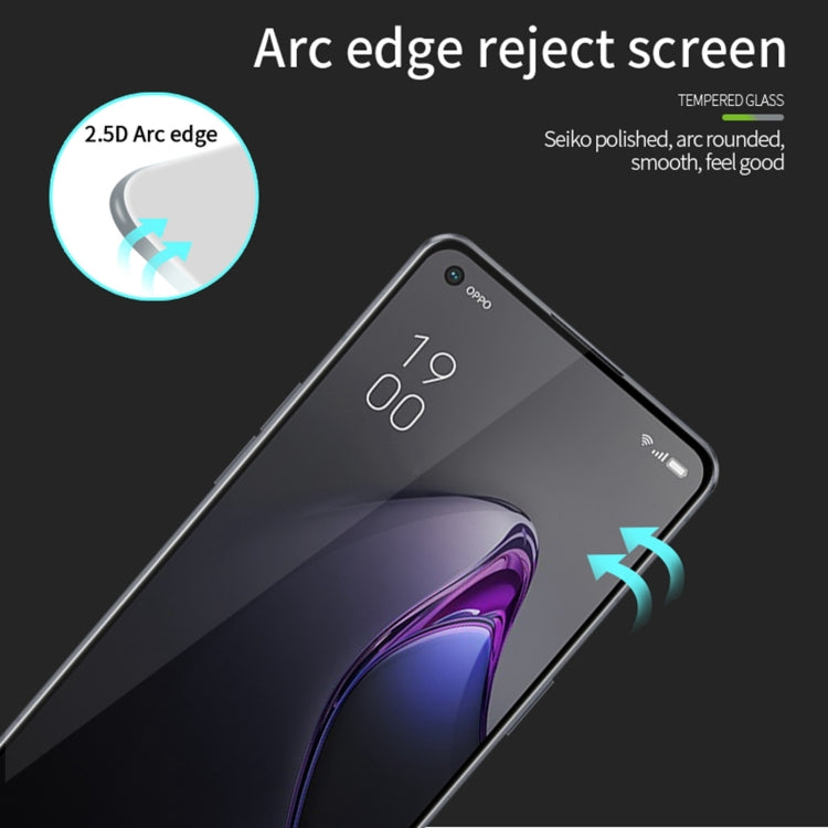 For OPPO Reno8 T 4G PINWUYO 9H 2.5D Full Screen Tempered Glass Film(Black)