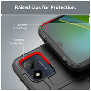 For Motorola Moto E13 Full Coverage Shockproof TPU Phone Case(Black)