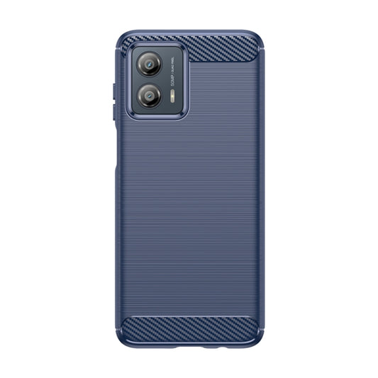 For Motorola Moto G53 5G Brushed Texture Carbon Fiber TPU Phone Case(Blue) - free shipping - PMC Jewellery - Order now!