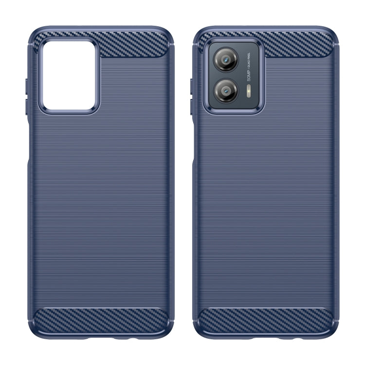 For Motorola Moto G53 5G Brushed Texture Carbon Fiber TPU Phone Case(Blue) - free shipping - PMC TechLife - Order now!