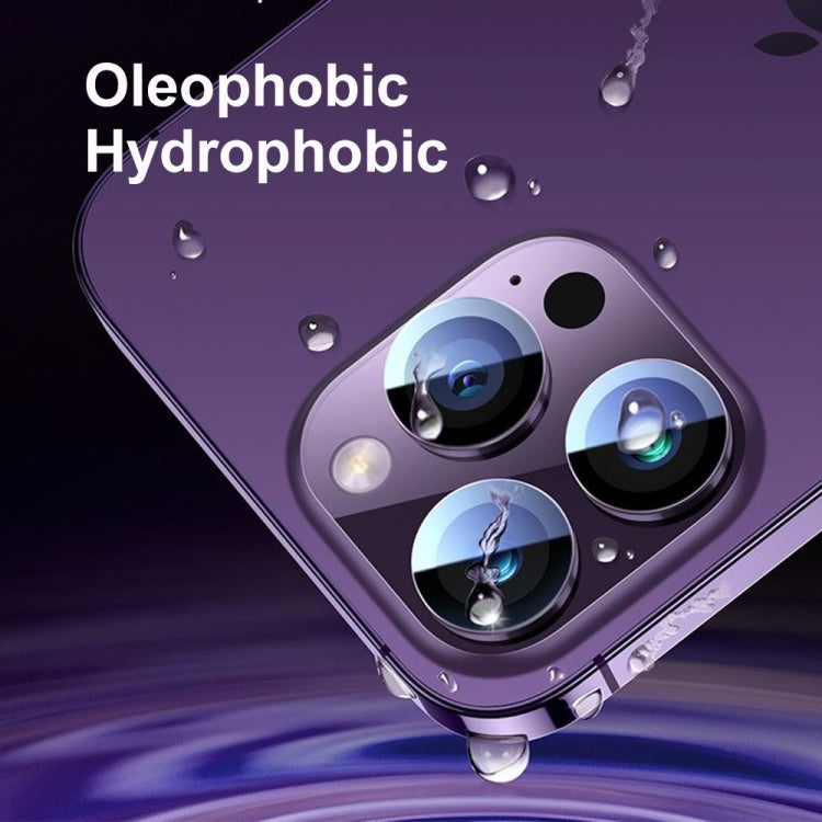 For iPhone 14 / 14 Plus ENKAY Hat-Prince Tempered Individual Ring Camera Glass Film with Positioner