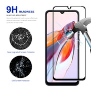 For Xiaomi Redmi 12C / Poco C55 10pcs ENKAY Hat-Prince Full Glue 0.26mm 9H 2.5D Tempered Glass Full Film