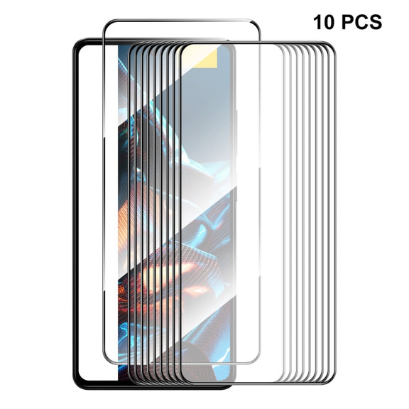 For Xiaomi Poco X5 Pro 10pcs ENKAY Hat-Prince Full Glue 0.26mm 9H 2.5D Tempered Glass Full Film